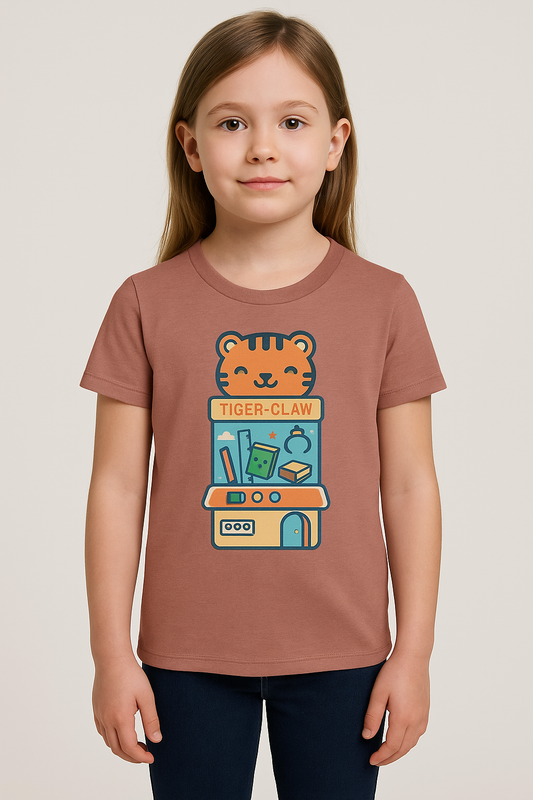 Cute Tiger-Claw Youth Tee - Fun Graphic T-Shirt for Kids, Playful Outfit, Birthday Gift, Animal Lover Shirt, Colorful Kids Apparel