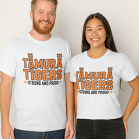 Adult Tiger Print Unisex Tee - Tamura Tigers Design