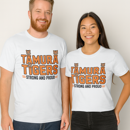 Adult Tiger Print Unisex Tee - Tamura Tigers Design