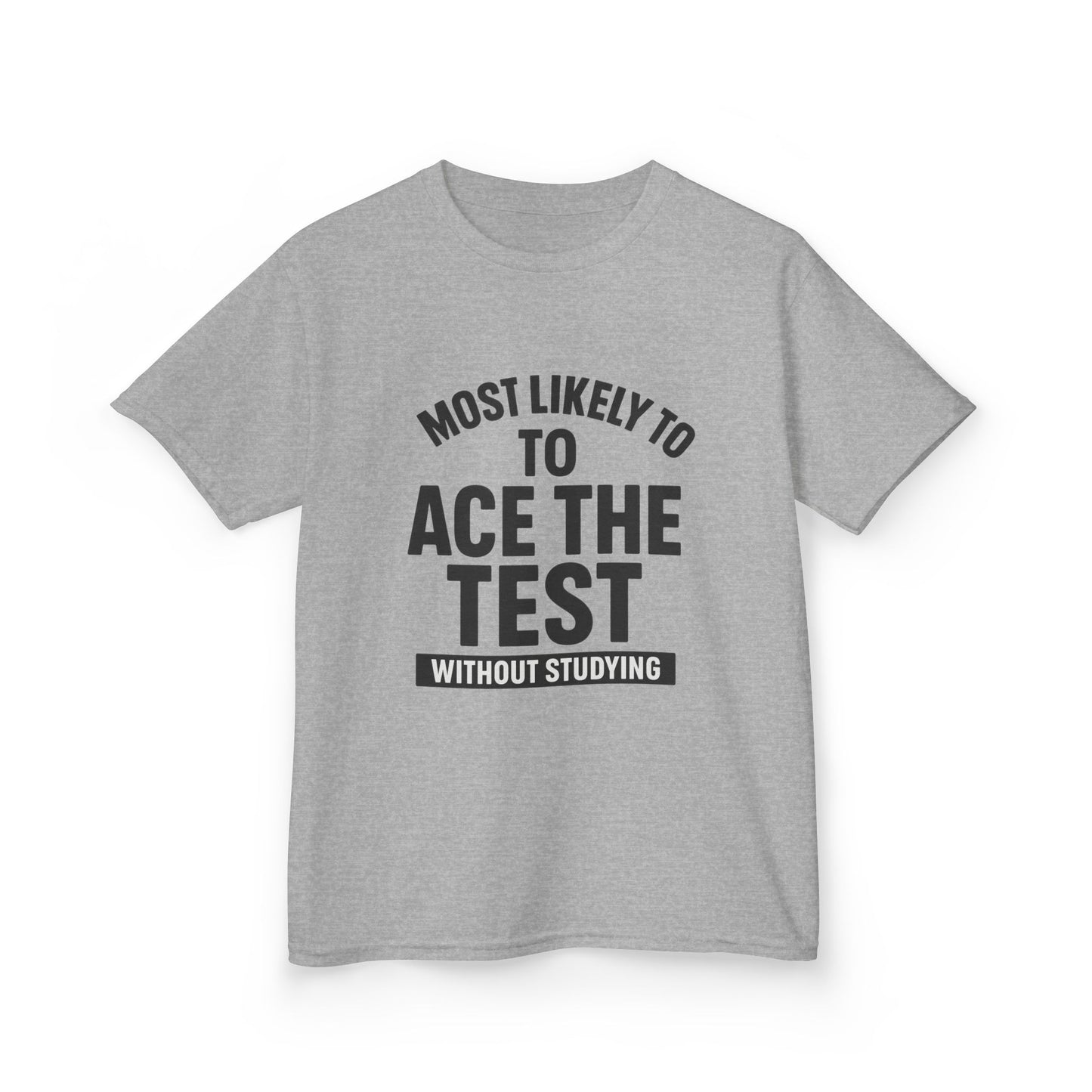 Most Likely to Ace the Test Kids Tee, Motivational Kids Shirt, Back to School Gift, Funny Teacher Gift, Classroom Humor T-Shirt