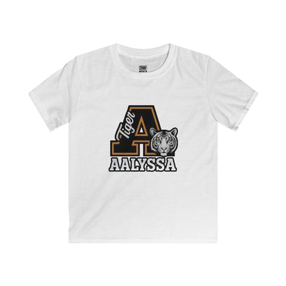 Customizable Kids Tigers School Mascot Spirit Soft style Tee - Perfect for Back to School