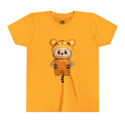 Cute Tiger-Inspired Youth Tee, Kids Animal T-Shirt, Fun Playwear, Gift for Birthdays, Woodland Adventure