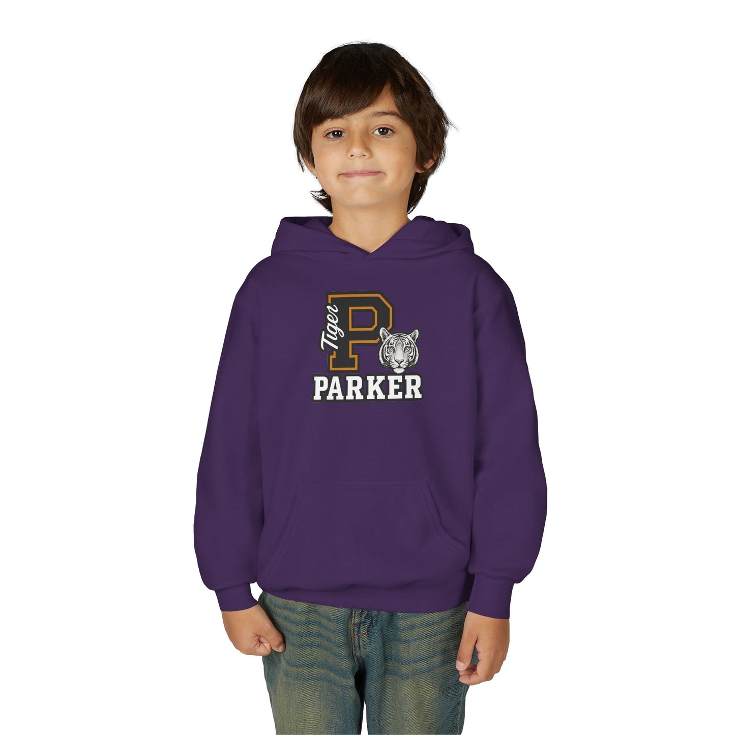 Personalized Youth Tiger Hoodie,Sweatshirt for Kids, Perfect Gift for Birthdays, Sports Events, and Back-to-School
