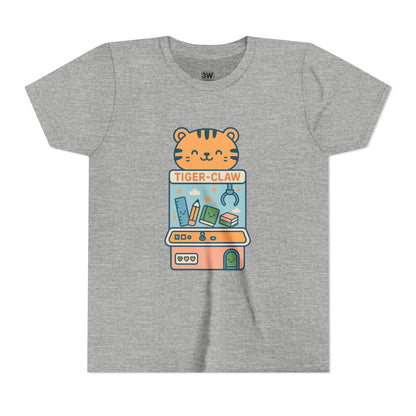 Cute Tiger-Claw Youth Tee - Fun Graphic T-Shirt for Kids, Playful Outfit, Birthday Gift, Animal Lover Shirt, Colorful Kids Apparel
