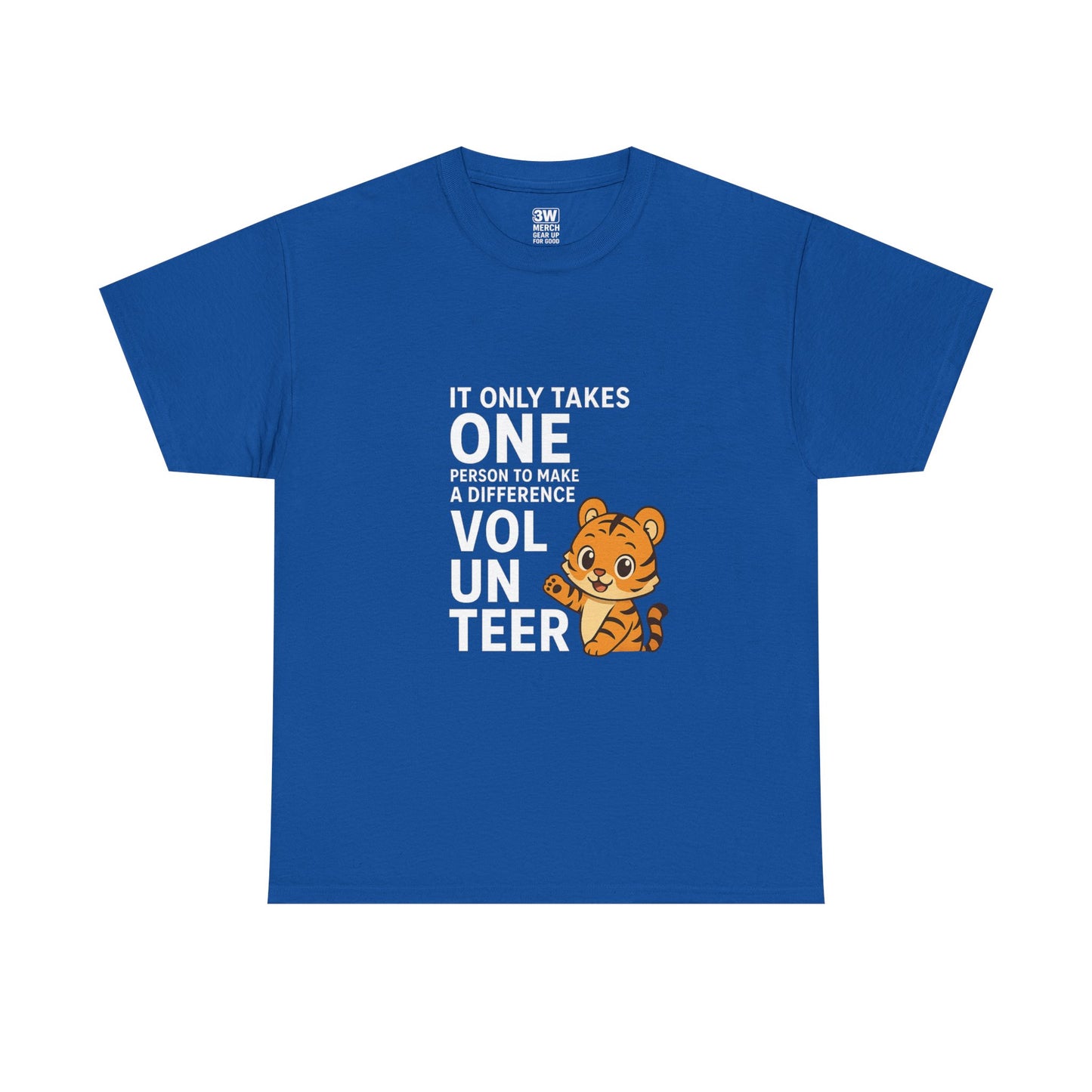 Volunteer Tiger T-Shirt, Super Soft, Customizable, garment-dyed