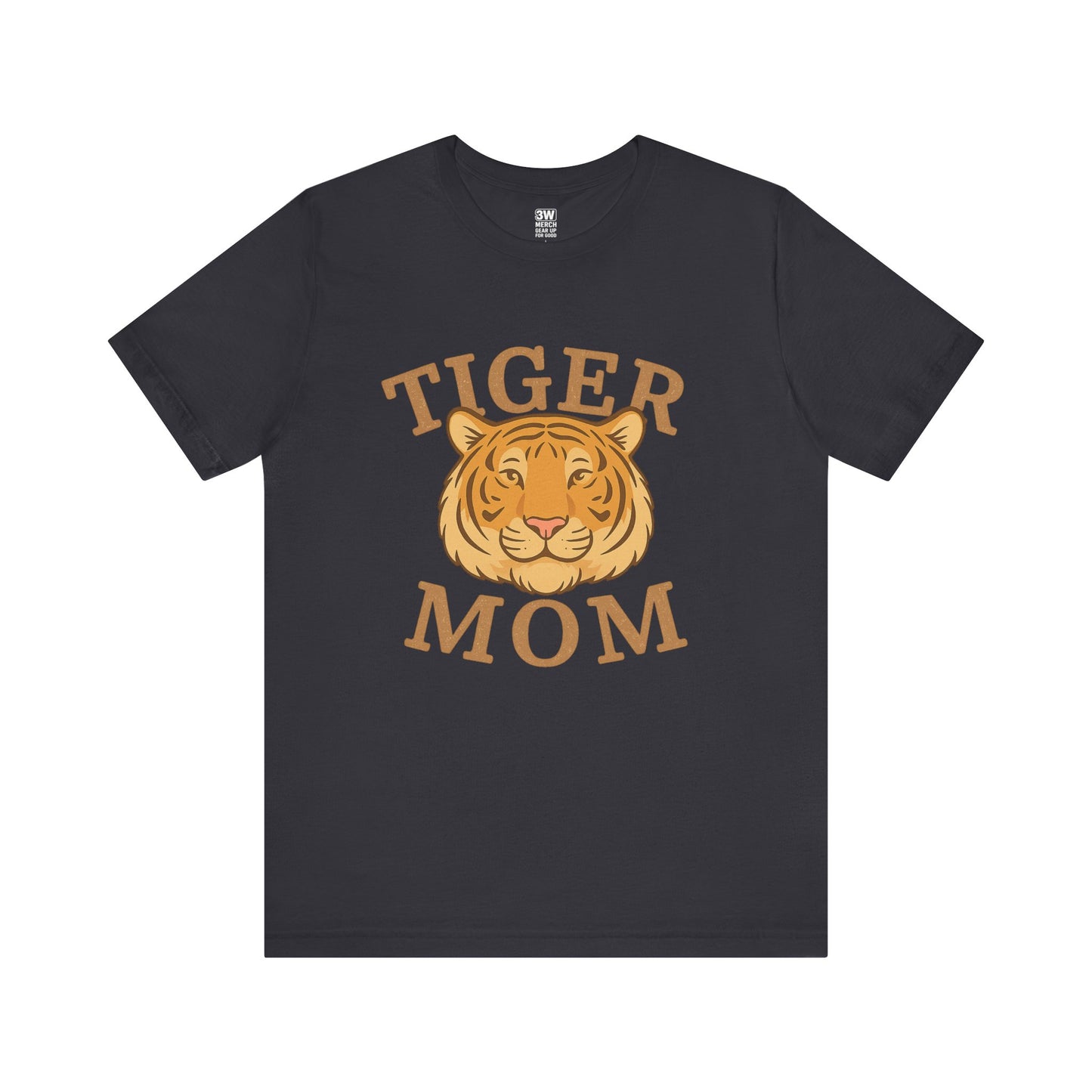 Tiger Mom Short Sleeve Tee, Unisex T-Shirt for Moms, Gift for Mother's Day, Casual Wear, Trendy Animal Tee
