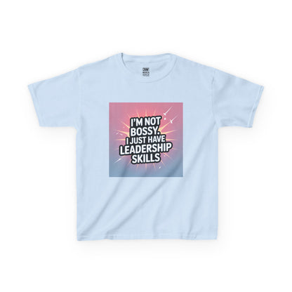 Leadership Skills Kids Tee, Funny Slogan T Shirt, Gift for Young Leaders, Motivational Wear, Birthday Gift, Inspirational Kids Apparel