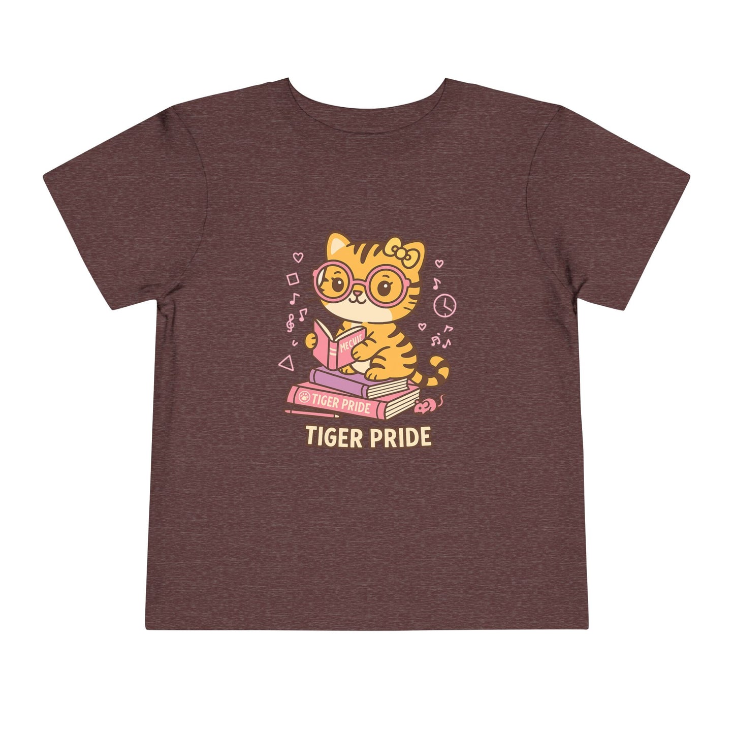 Cute Tiger Pride Toddler Tee, Kids' Short Sleeve Shirt, Animal Lover Gift, Back to School, Birthday Celebration