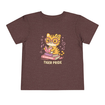 Cute Tiger Pride Toddler Tee, Kids' Short Sleeve Shirt, Animal Lover Gift, Back to School, Birthday Celebration