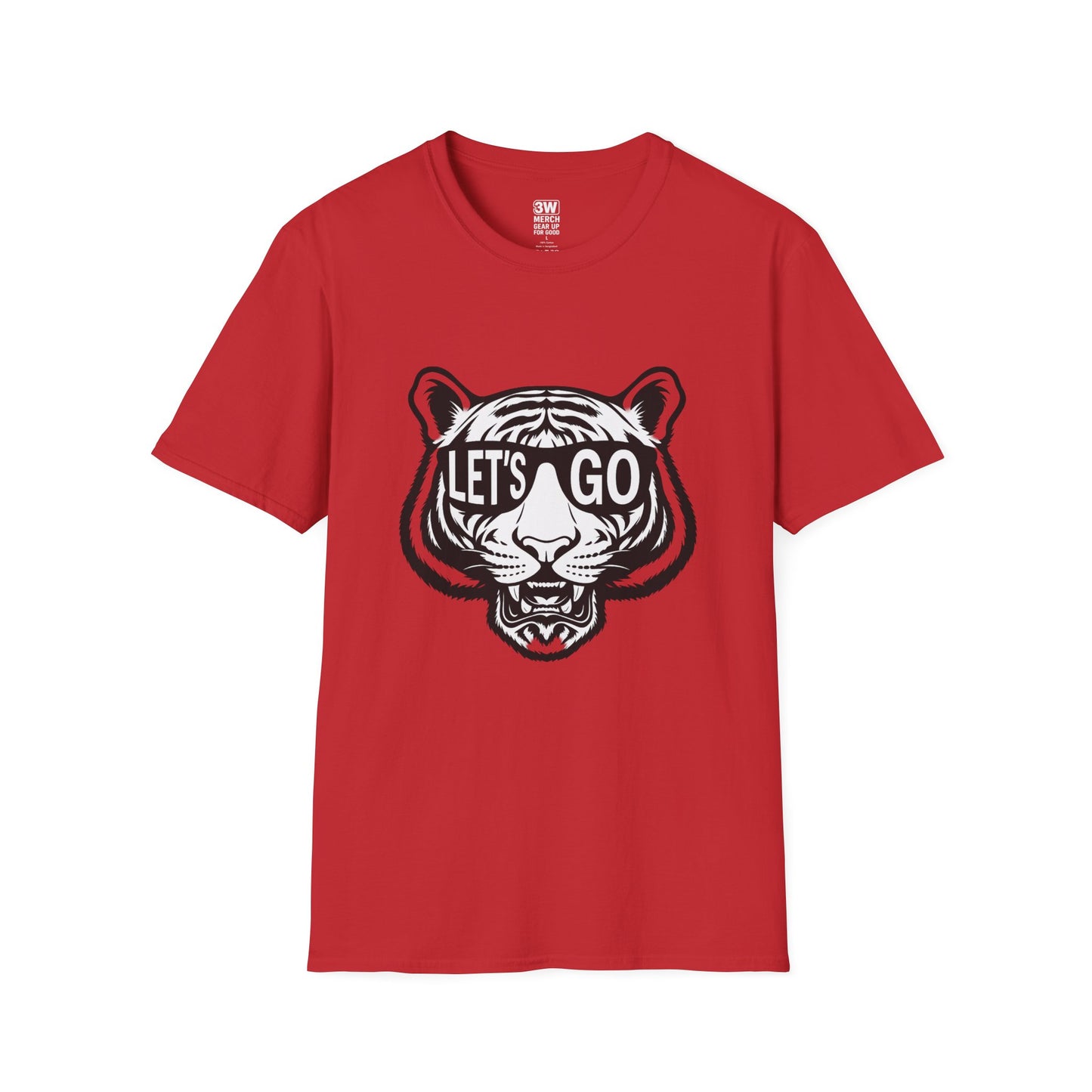 LET’S GO Tiger Shirt | Game Day Graphic Tee | Retro Sports Spirit Wear | College Football Tailgate T-Shirt | Fierce Animal Print Tee | Unisex Fan Gear