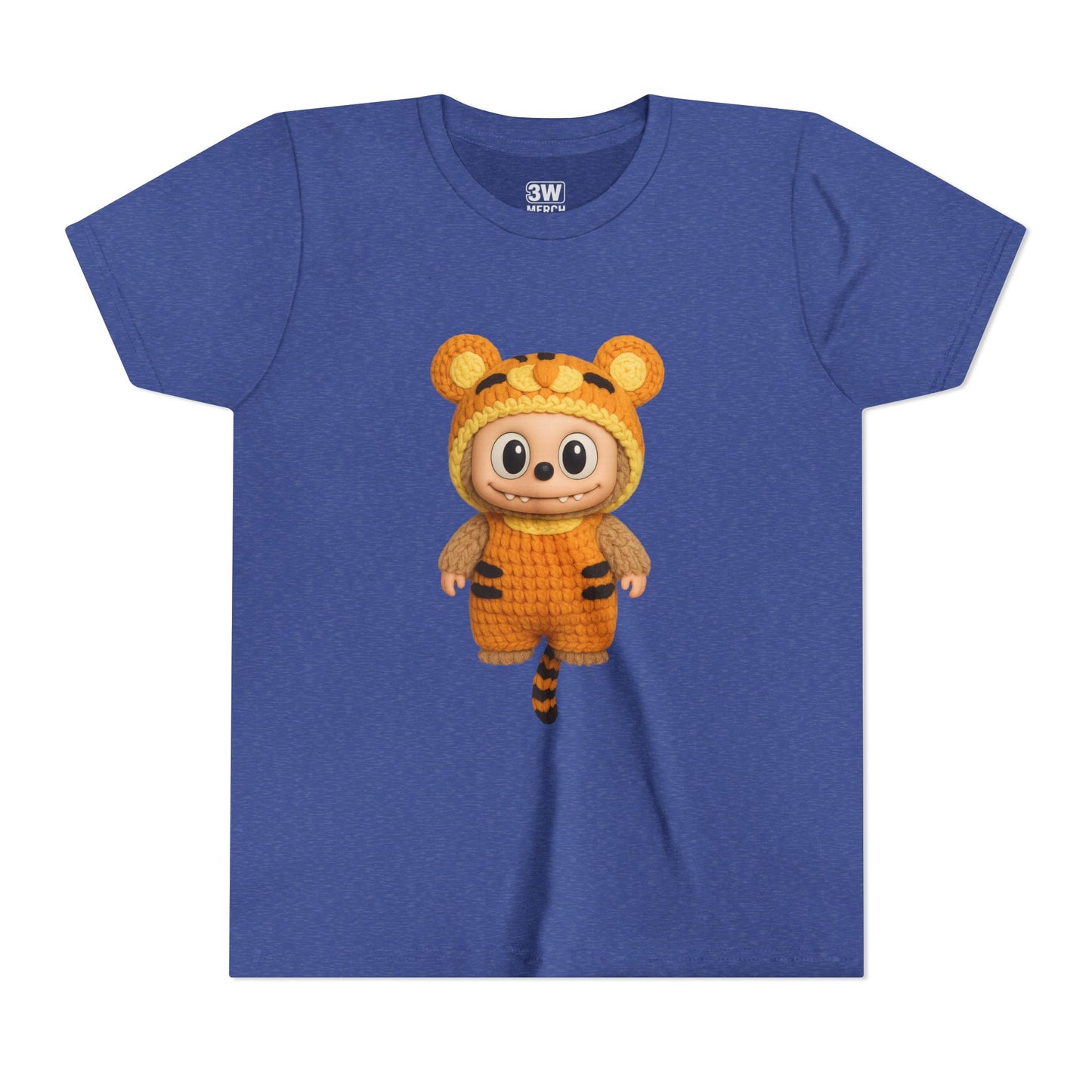 Cute Tiger-Inspired Youth Tee, Kids Animal T-Shirt, Fun Playwear, Gift for Birthdays, Woodland Adventure