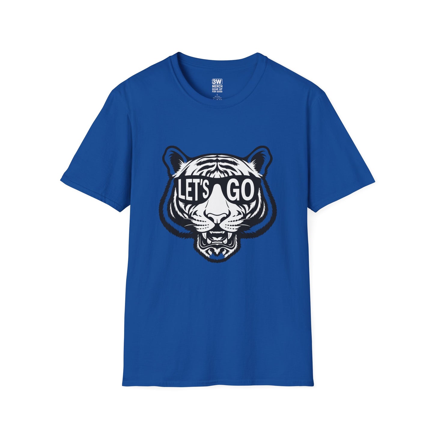 LET’S GO Tiger Shirt | Game Day Graphic Tee | Retro Sports Spirit Wear | College Football Tailgate T-Shirt | Fierce Animal Print Tee | Unisex Fan Gear