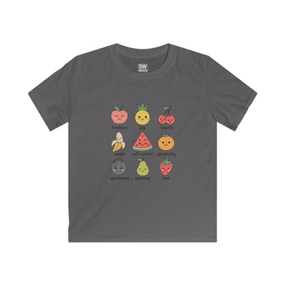 Kawaii Fruit of the Spirit T-Shirt – Kids & Family Positive Vibes Tee