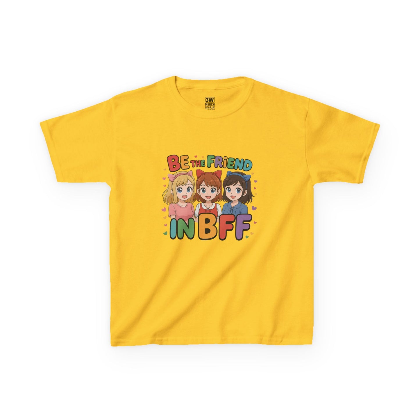 Kids Tee Be the FRIEND in BFF best friendT-shirt, Motivational Wear, Fun Kids Clothing