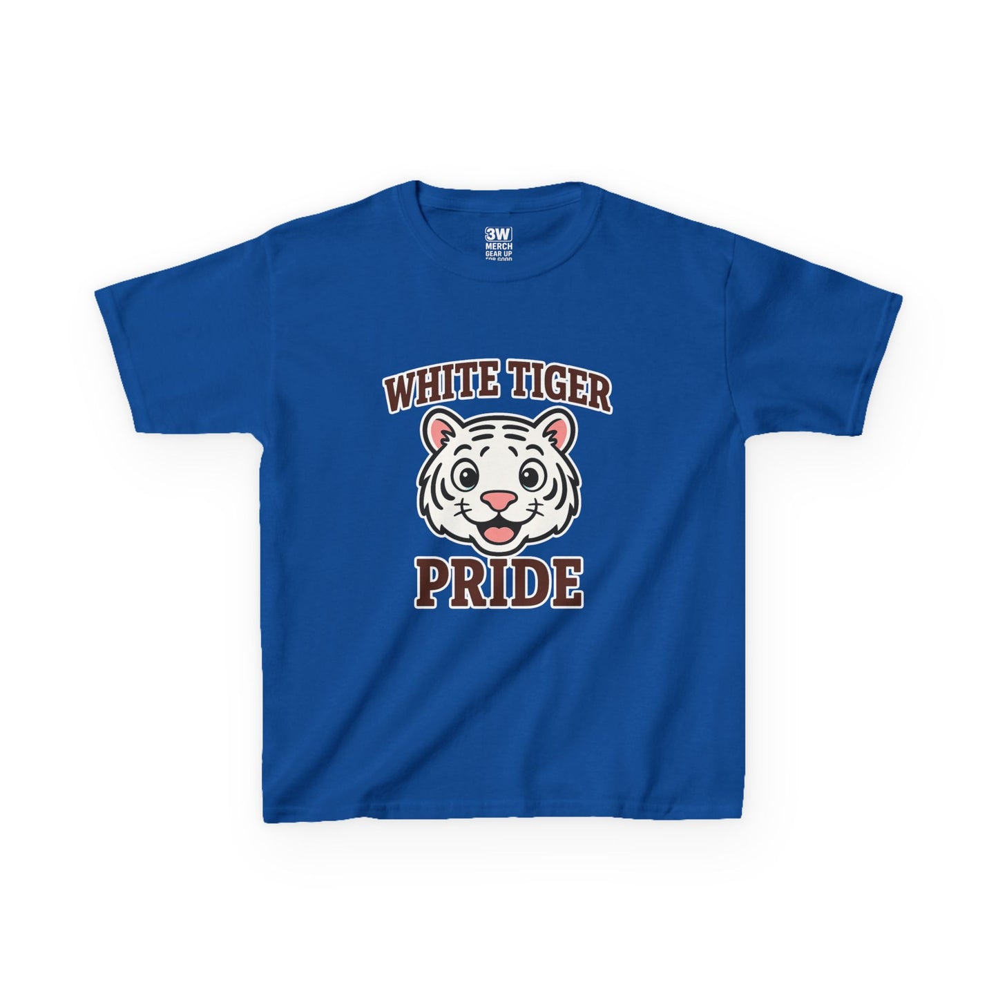 White Tiger Pride T-Shirt - Kids Softstyle Tee