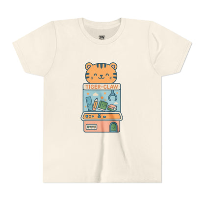 Cute Tiger-Claw Youth Tee - Fun Graphic T-Shirt for Kids, Playful Outfit, Birthday Gift, Animal Lover Shirt, Colorful Kids Apparel