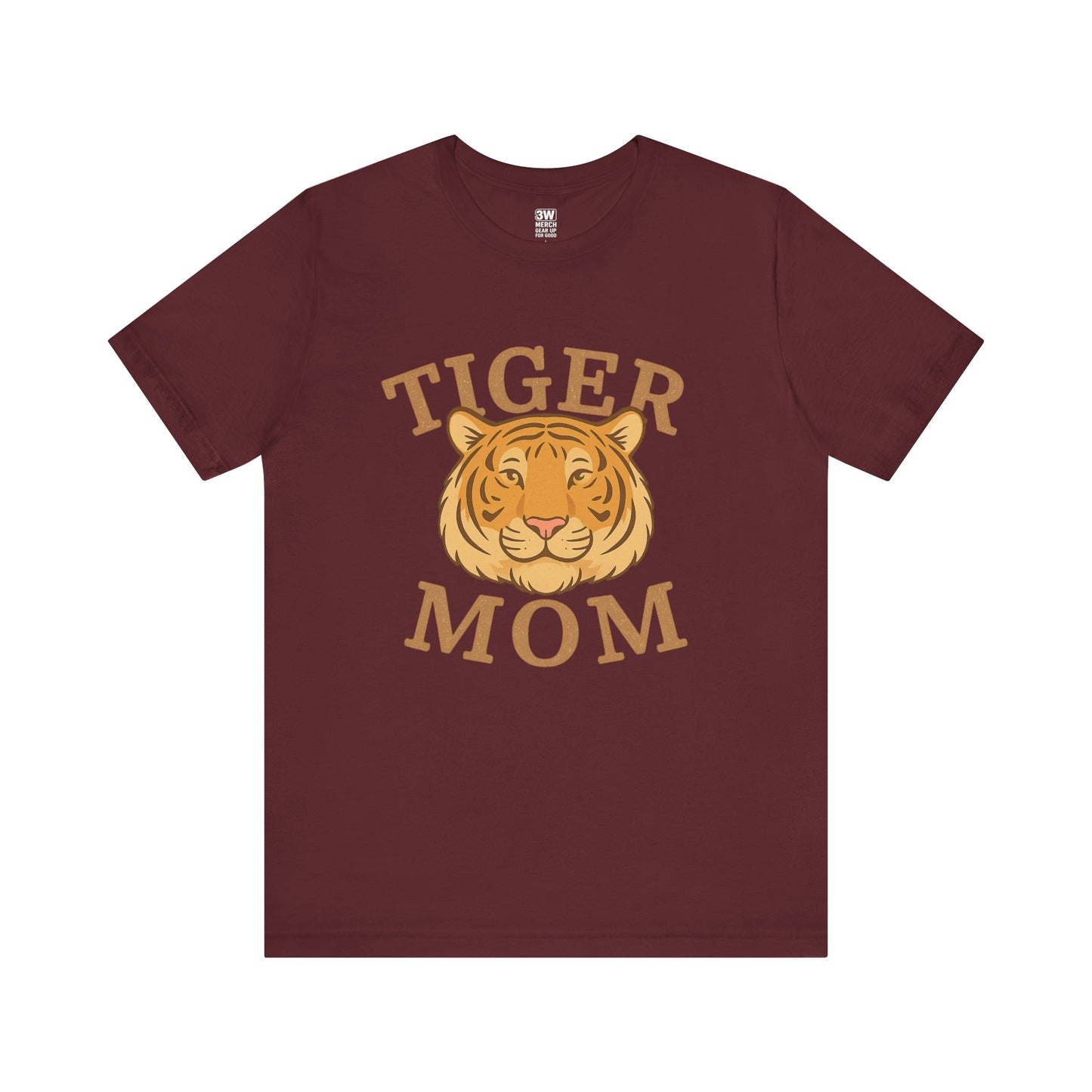 Tiger Mom Short Sleeve Tee, Unisex T-Shirt for Moms, Gift for Mother's Day, Casual Wear, Trendy Animal Tee