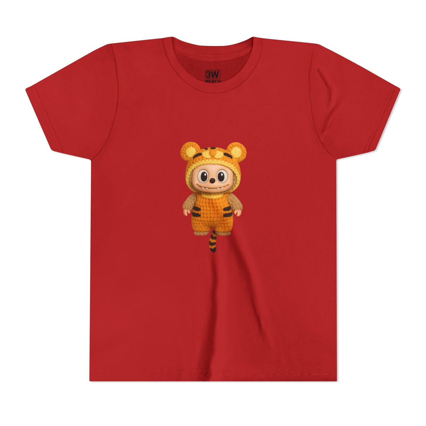 Tiger-Inspired Labooboo Youth Tee, Kids Animal T-Shirt, Fun Playwear, Gift for Birthdays, Woodland Adventure, Back-to-School, Halloween