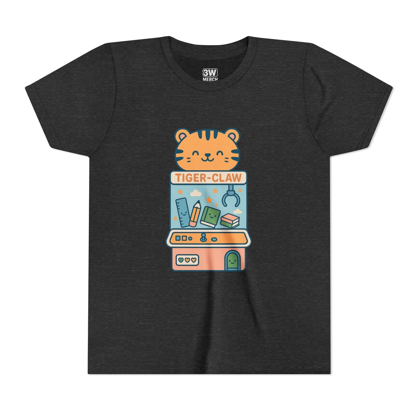 Cute Tiger-Claw Youth Tee - Fun Graphic T-Shirt for Kids, Playful Outfit, Birthday Gift, Animal Lover Shirt, Colorful Kids Apparel