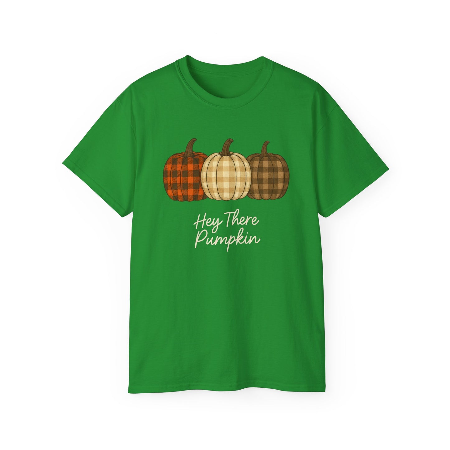 Customizable slogan Pumpkin T-Shirt | Plaid Pumpkin Fall Tee 🍂 | Cute Autumn Outfit | Cozy Fall Shirt | Pumpkin Patch Top | Trending Fall Aesthetic 2025