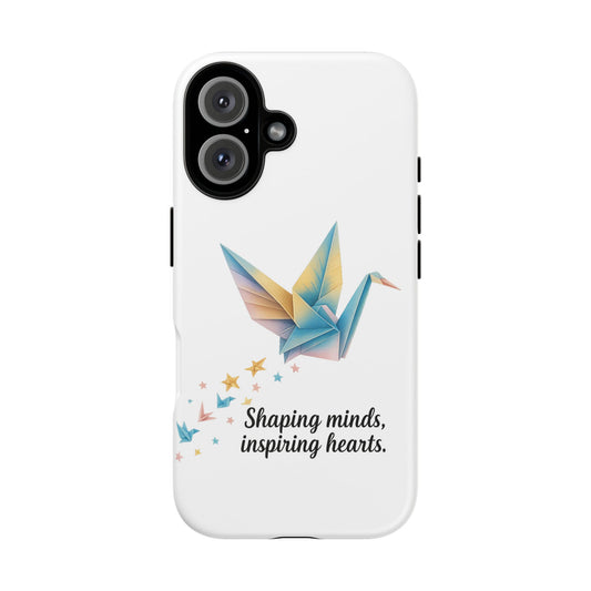 Phone Case: Inspirational Origami Crane Design, Unique Cell Cover, Motivational Gift, Custom Phone Protector, Perfect for Students & [...]