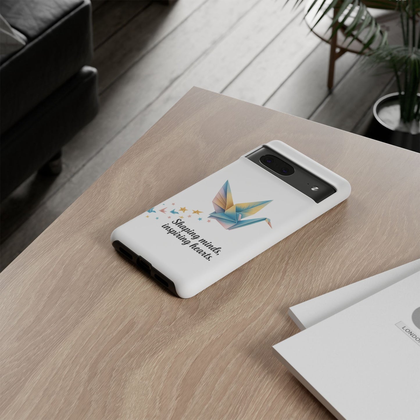 Phone Case: Inspirational Origami Crane Design, Unique Cell Cover, Motivational Gift, Custom Phone Protector, Perfect for Students & [...]