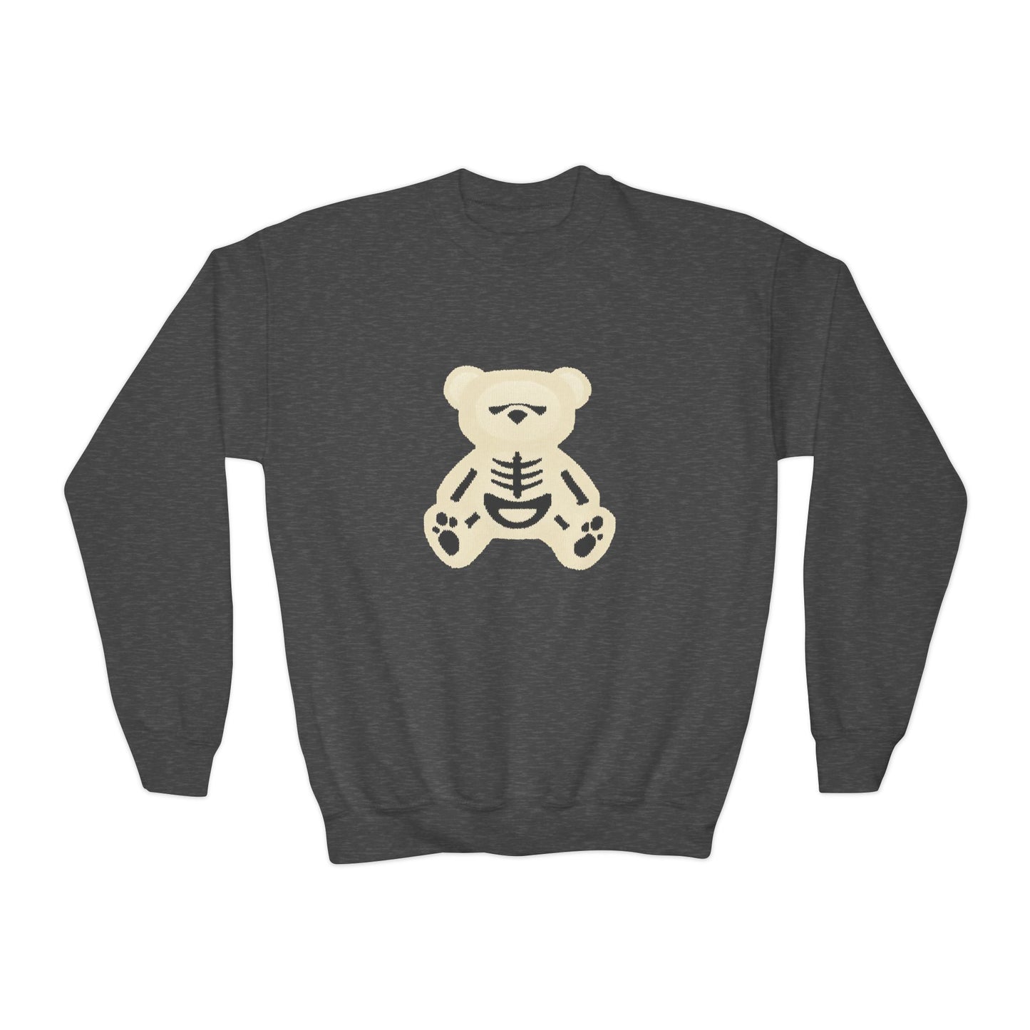 Skeleton Teddy Bear Sweatshirt | Y2K Streetwear Crewneck | Oversized Aesthetic Pullover | Cozy Fall Hoodie | Trending TikTok Outfit 2025