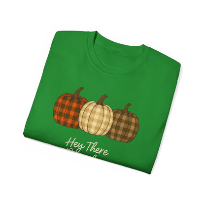 Customizable slogan Pumpkin T-Shirt | Plaid Pumpkin Fall Tee 🍂 | Cute Autumn Outfit | Cozy Fall Shirt | Pumpkin Patch Top | Trending Fall Aesthetic 2025