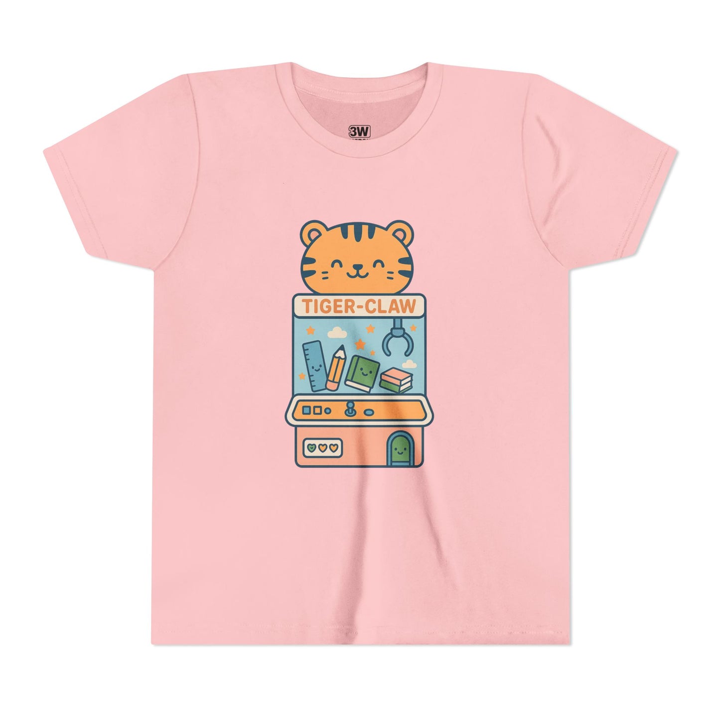 Cute Tiger-Claw Youth Tee - Fun Graphic T-Shirt for Kids, Playful Outfit, Birthday Gift, Animal Lover Shirt, Colorful Kids Apparel