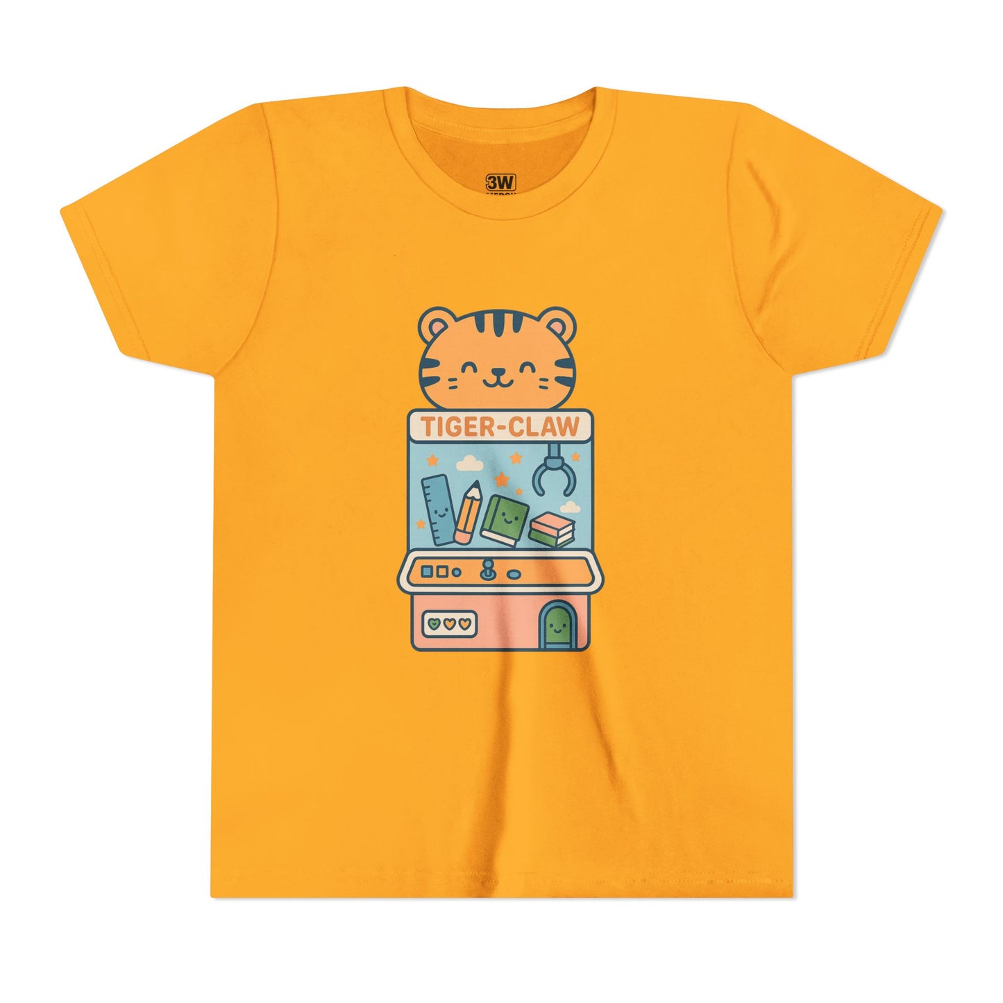 Cute Tiger-Claw Youth Tee - Fun Graphic T-Shirt for Kids, Playful Outfit, Birthday Gift, Animal Lover Shirt, Colorful Kids Apparel