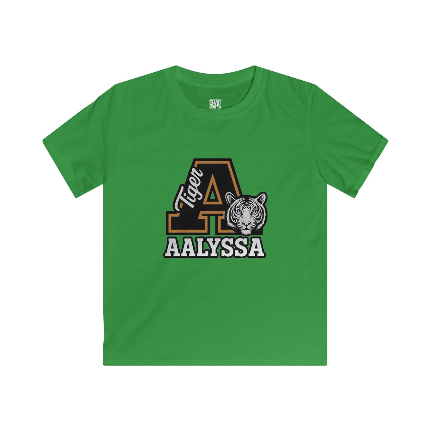 Customizable Kids Tigers School Mascot Spirit Soft style Tee - Perfect for Back to School