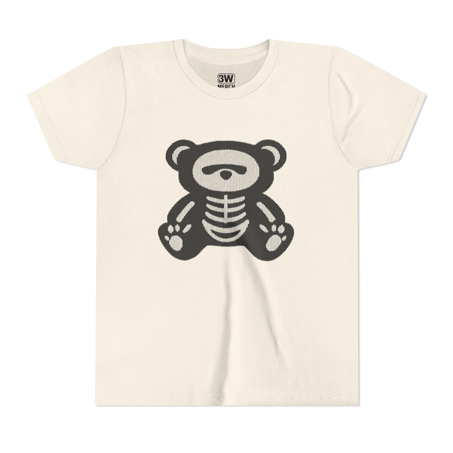 Kids Tee Teddy Bear Skeleton Gothic Halloween Shirt