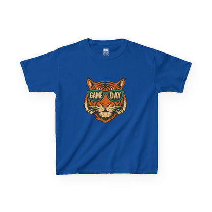 Kids Tee - Game Day Tigers Mascot T Shirt, Spirit Wear for Kids, Back to School
