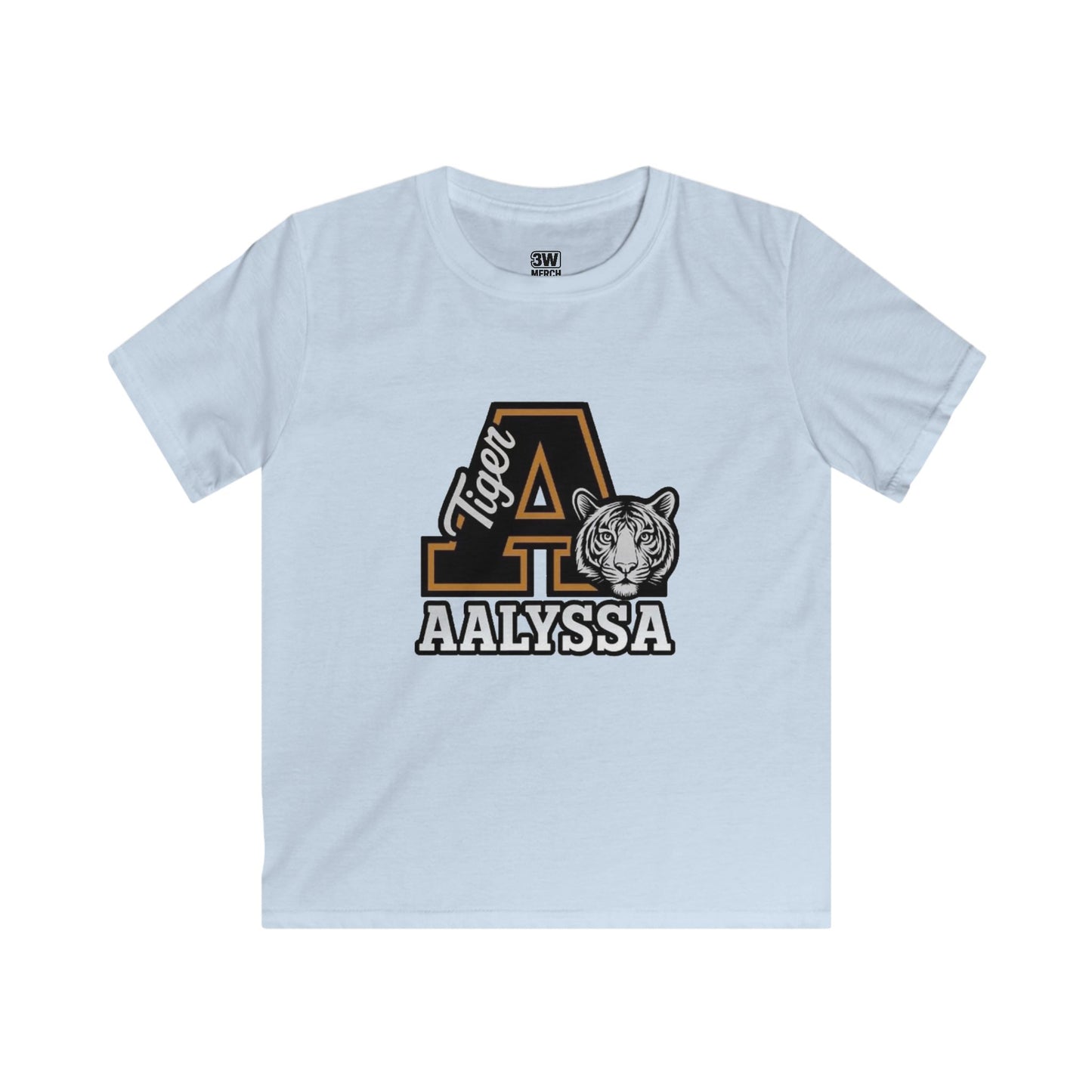 Customizable Kids Tigers School Mascot Spirit Soft style Tee - Perfect for Back to School