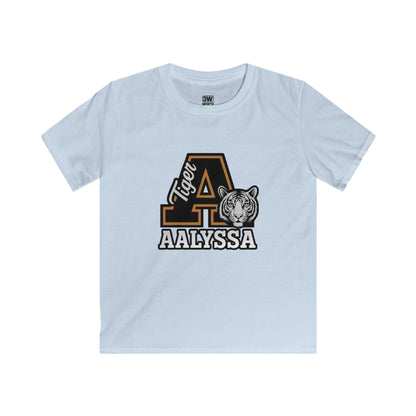 Customizable Kids Tigers School Mascot Spirit Soft style Tee - Perfect for Back to School