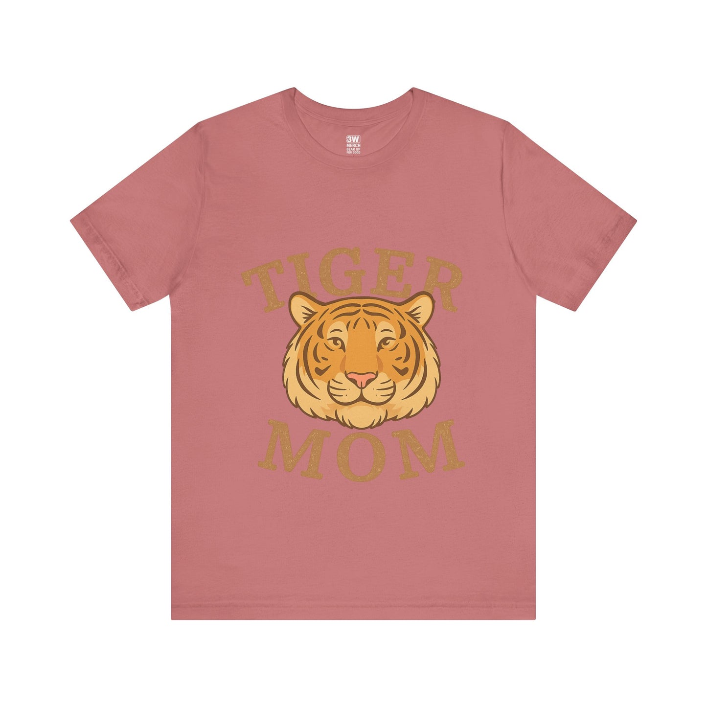 Tiger Mom Short Sleeve Tee, Unisex T-Shirt for Moms, Gift for Mother's Day, Casual Wear, Trendy Animal Tee