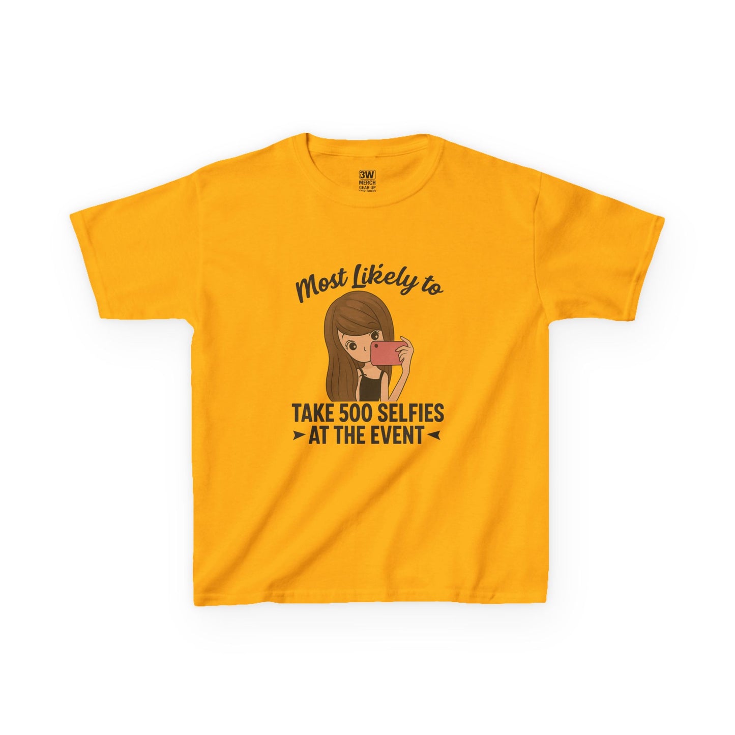 Kids Tee - Selfie Motivational Trendy Fun Design for Kids