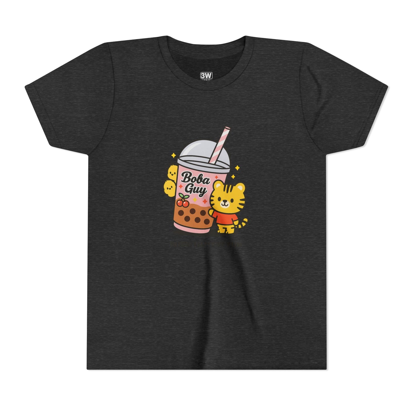 Kawaii Tiger Boba Tee – “Born to Have Fun” | Cute Boba Shirt | Y2K Kawaii Aesthetic | K-Pop Core Outfit | Bubble Tea Lover Gift | Trendy Graphic T-Shirt