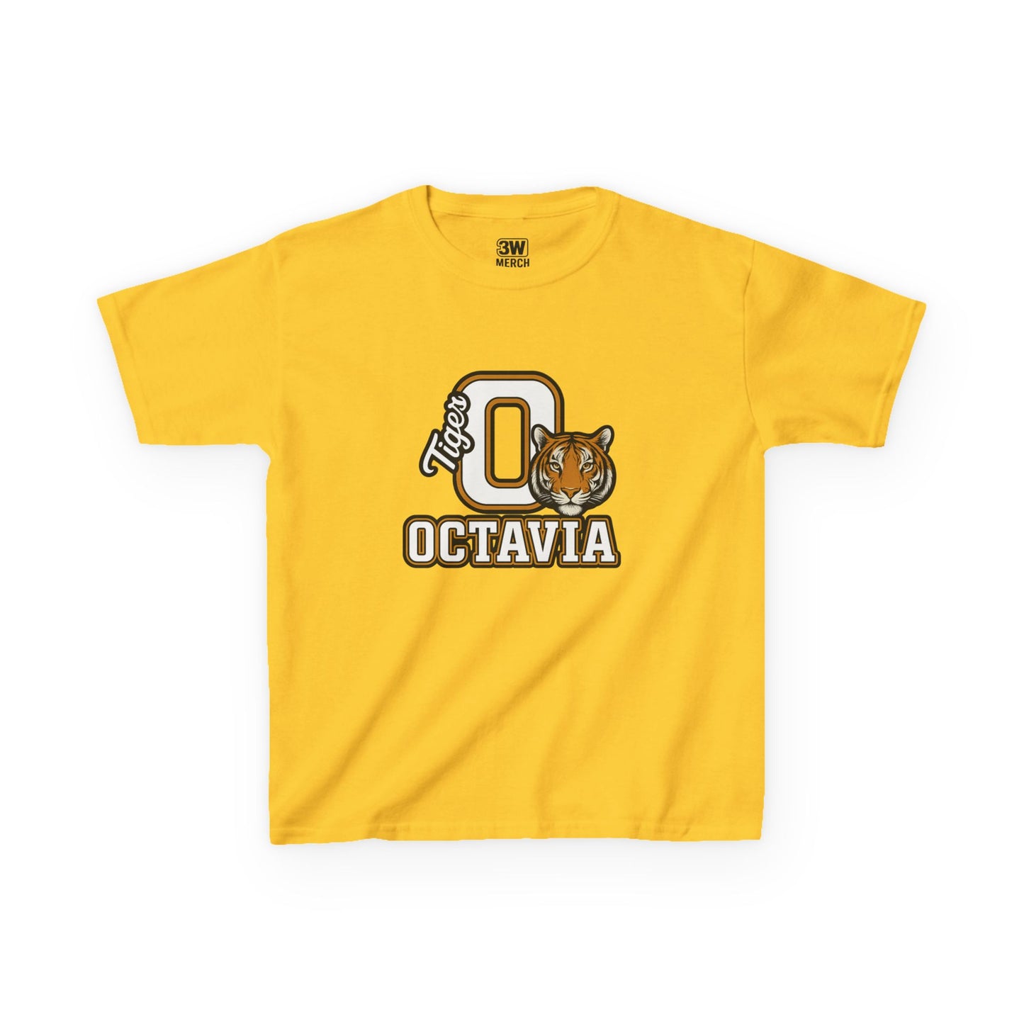 Personalized Tiger Mascot T-Shirt – Custom Name Varsity Style School Spirit Tee, Sports Team Pride Shirt, Gift for Kids & Adults