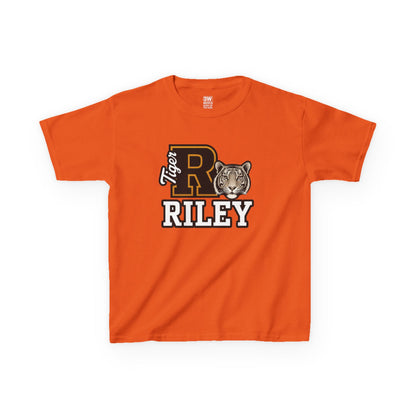 Personalized Tiger Mascot Varsity T-Shirt – Custom School Spirit Tee
