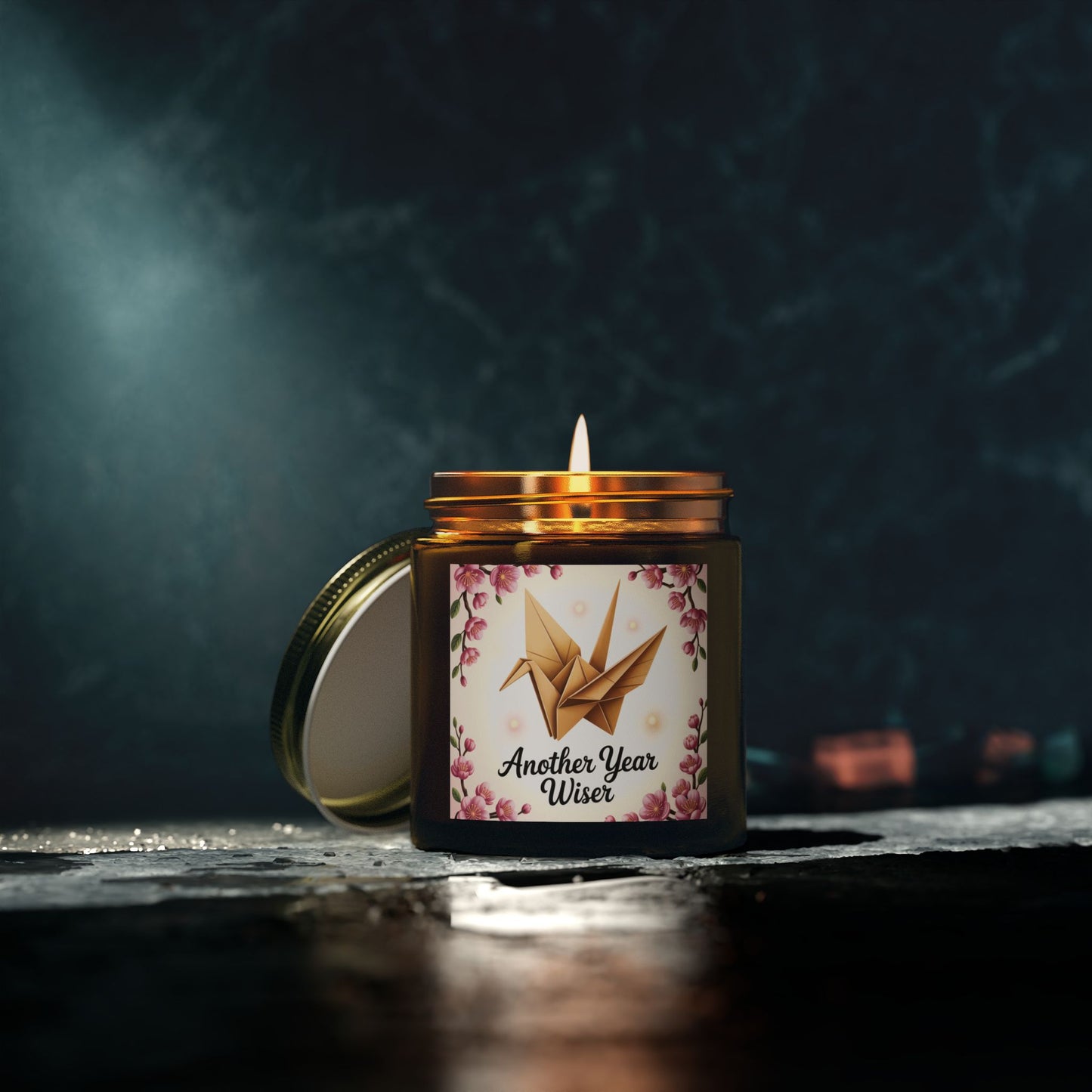 Scented Candle - Another Year Wiser, Custom Birthday Gift, Relaxing Aromatherapy, Home Decor, Unique Candle Favor