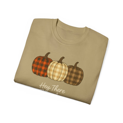 Customizable slogan Pumpkin T-Shirt | Plaid Pumpkin Fall Tee 🍂 | Cute Autumn Outfit | Cozy Fall Shirt | Pumpkin Patch Top | Trending Fall Aesthetic 2025