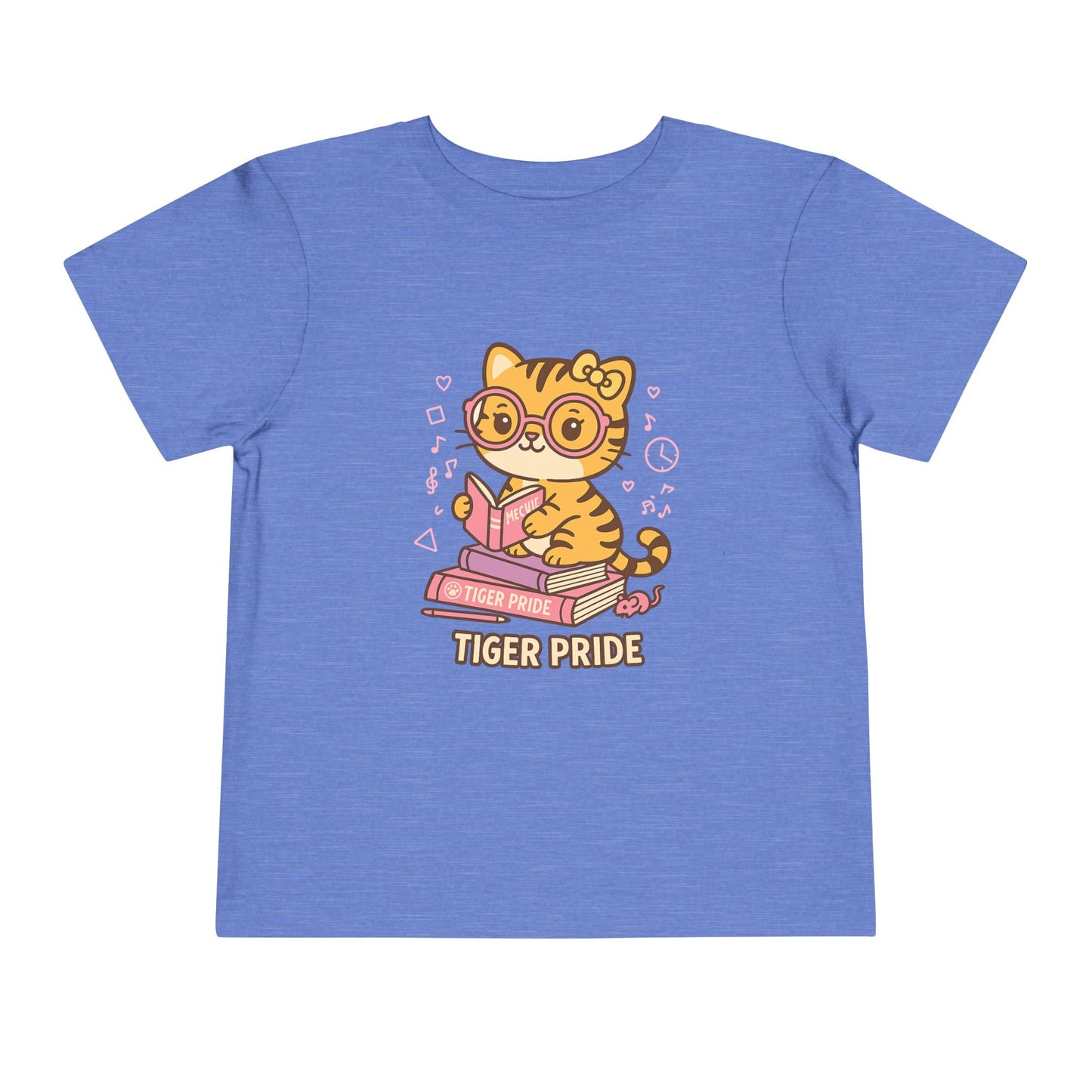Cute Tiger Pride Toddler Tee, Kids' Short Sleeve Shirt, Animal Lover Gift, Back to School, Birthday Celebration