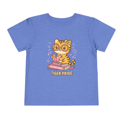 Cute Tiger Pride Toddler Tee, Kids' Short Sleeve Shirt, Animal Lover Gift, Back to School, Birthday Celebration