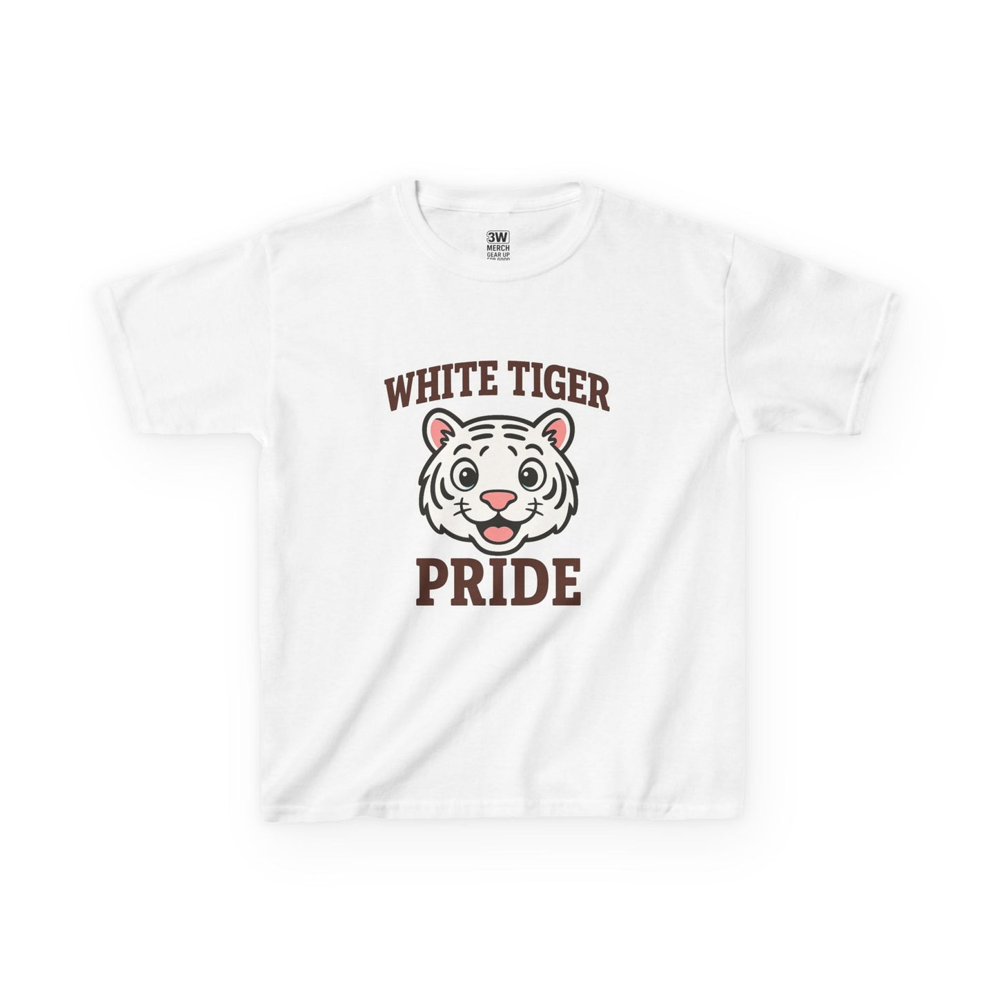 White Tiger Pride T-Shirt - Kids Softstyle Tee