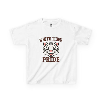 White Tiger Pride T-Shirt - Kids Softstyle Tee