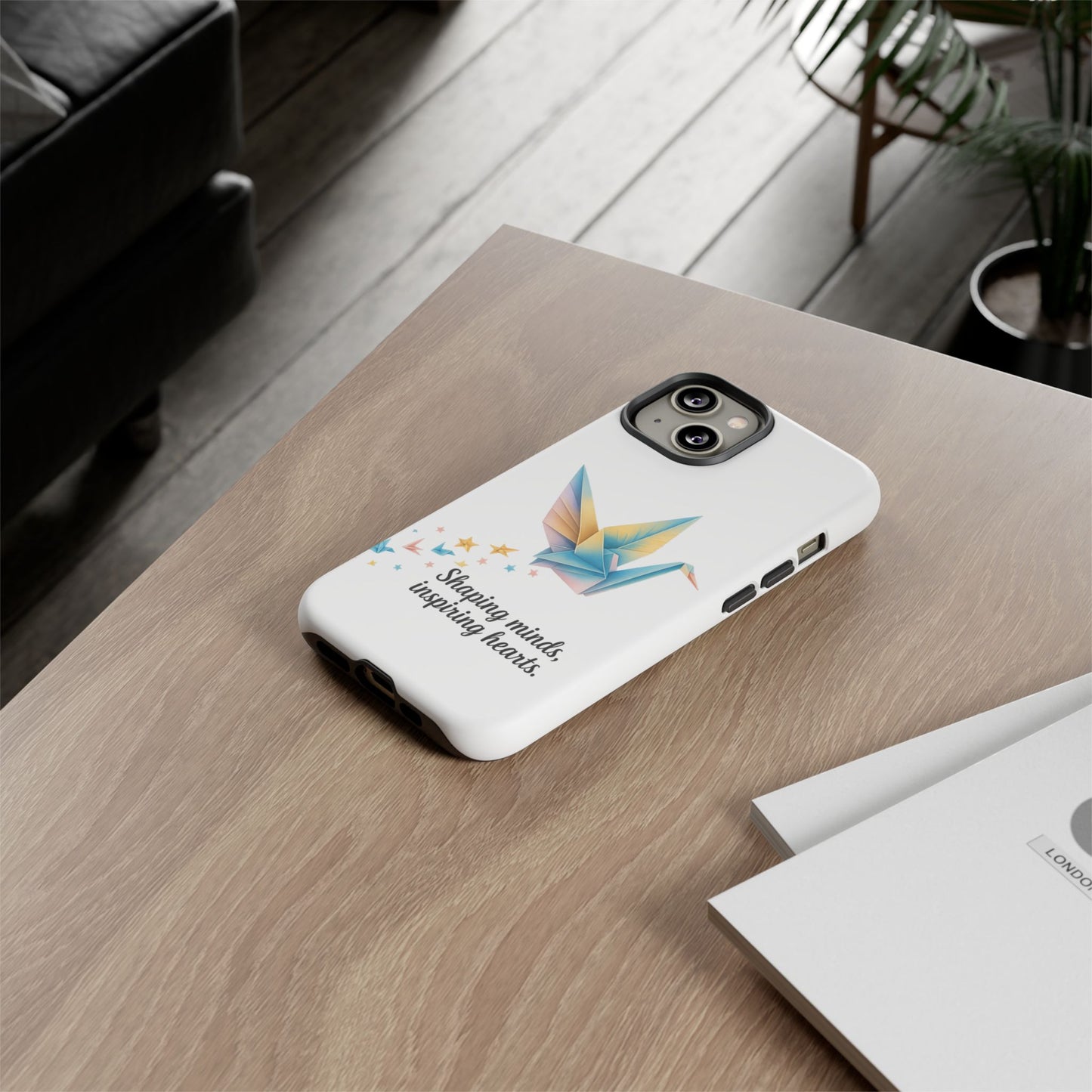 Phone Case: Inspirational Origami Crane Design, Unique Cell Cover, Motivational Gift, Custom Phone Protector, Perfect for Students & [...]