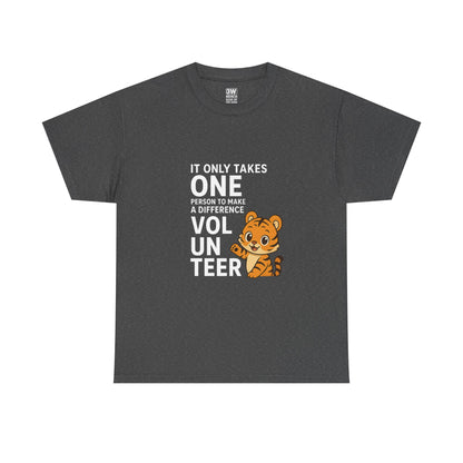 Volunteer Tiger T-Shirt, Super Soft, Customizable, garment-dyed