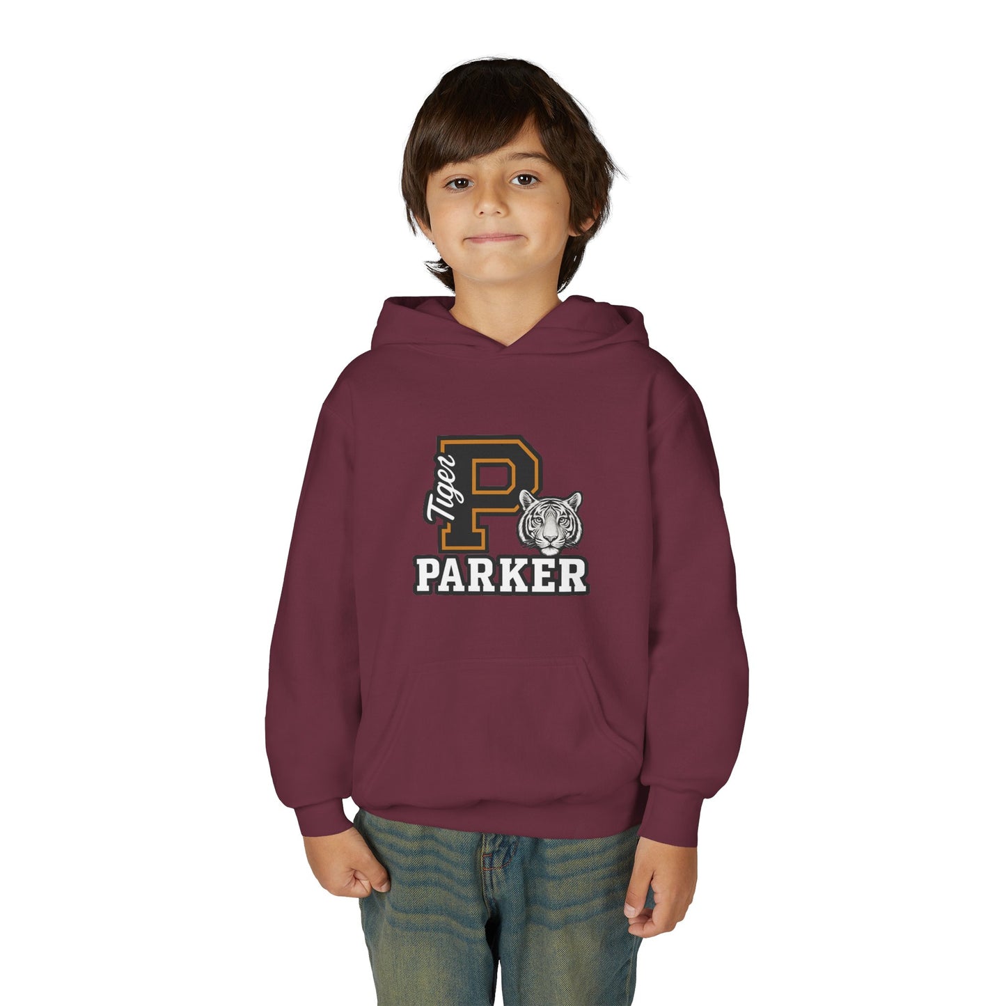 Personalized Youth Tiger Hoodie,Sweatshirt for Kids, Perfect Gift for Birthdays, Sports Events, and Back-to-School