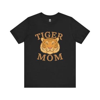 Tiger Mom Short Sleeve Tee, Unisex T-Shirt for Moms, Gift for Mother's Day, Casual Wear, Trendy Animal Tee